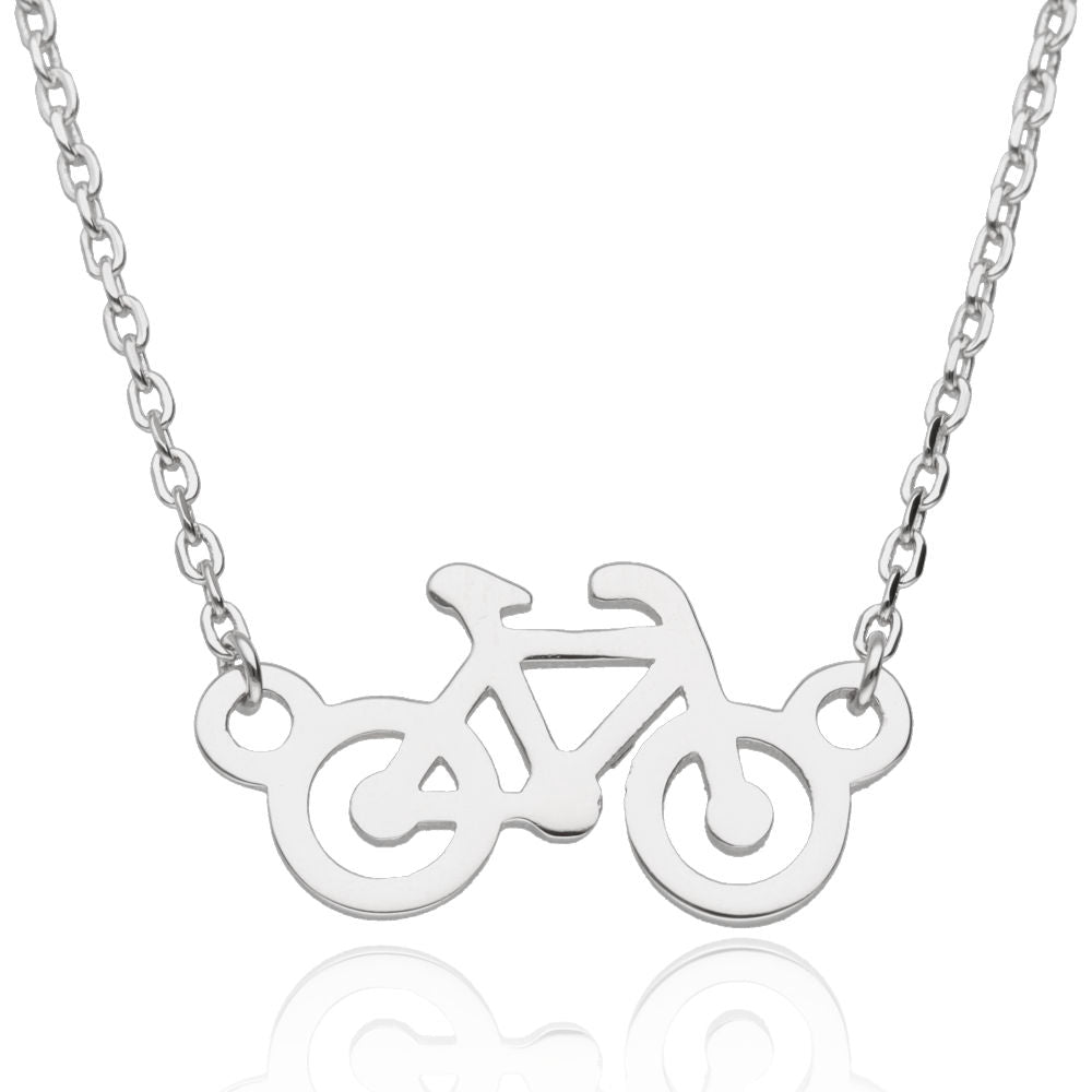 Silver Necklace 43+3 Bike