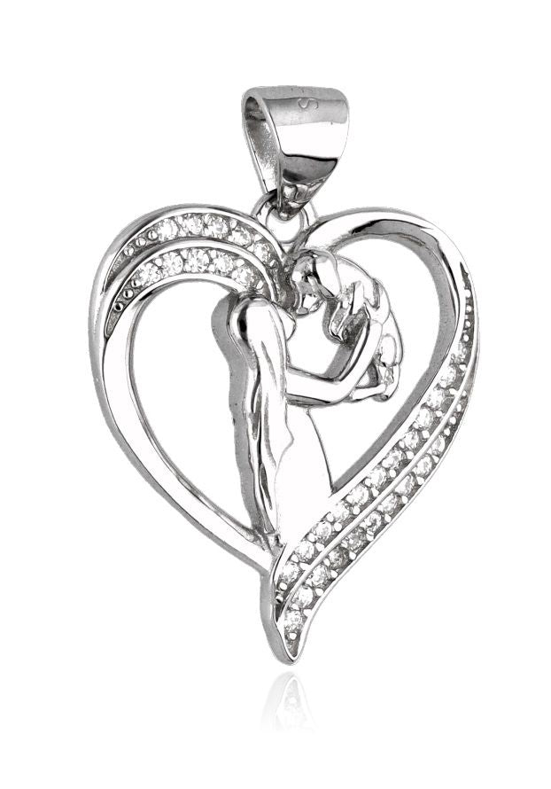 Silver Pendant Dog Heart