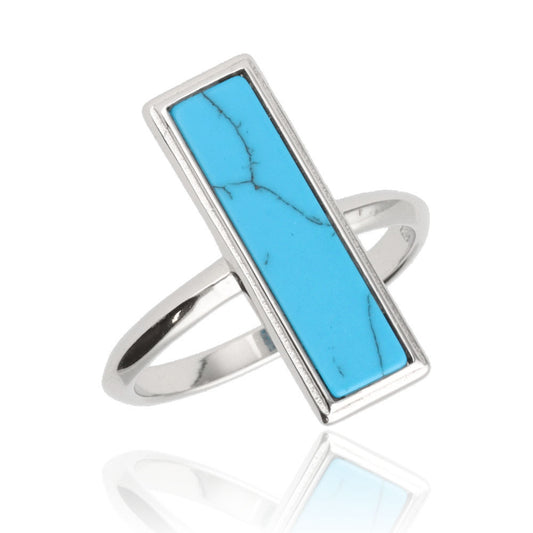 Silver Ring Us Sizes: #6.5 #7.5 #8.5 Turquoise