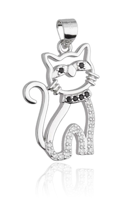 Silver Pendant Cat