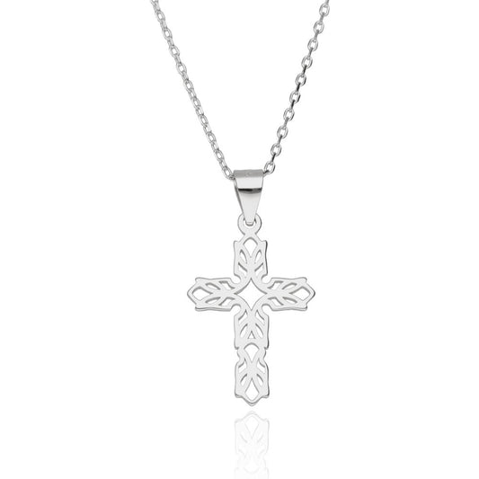 Silver Necklace Cross