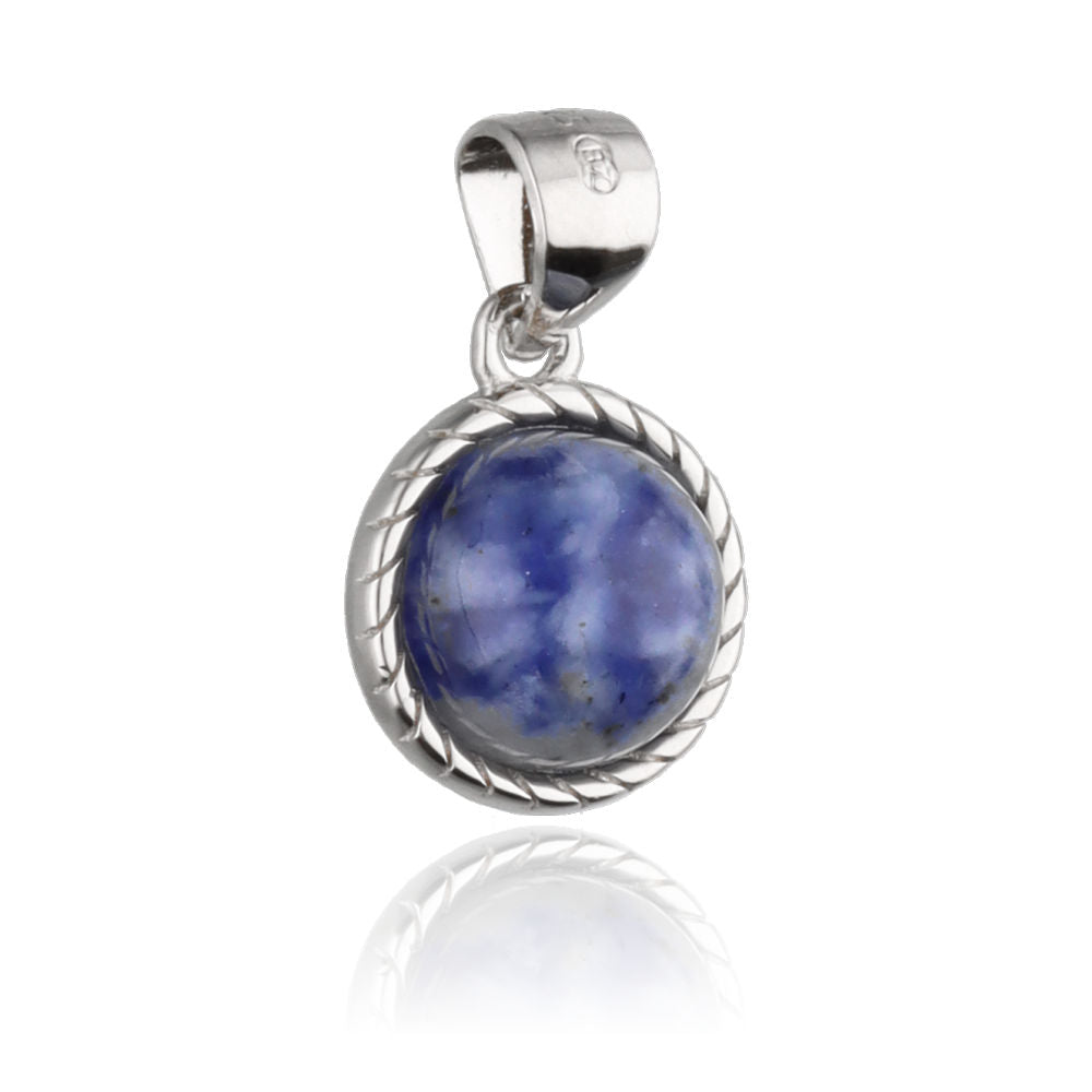 Silver Pendant Sodalite