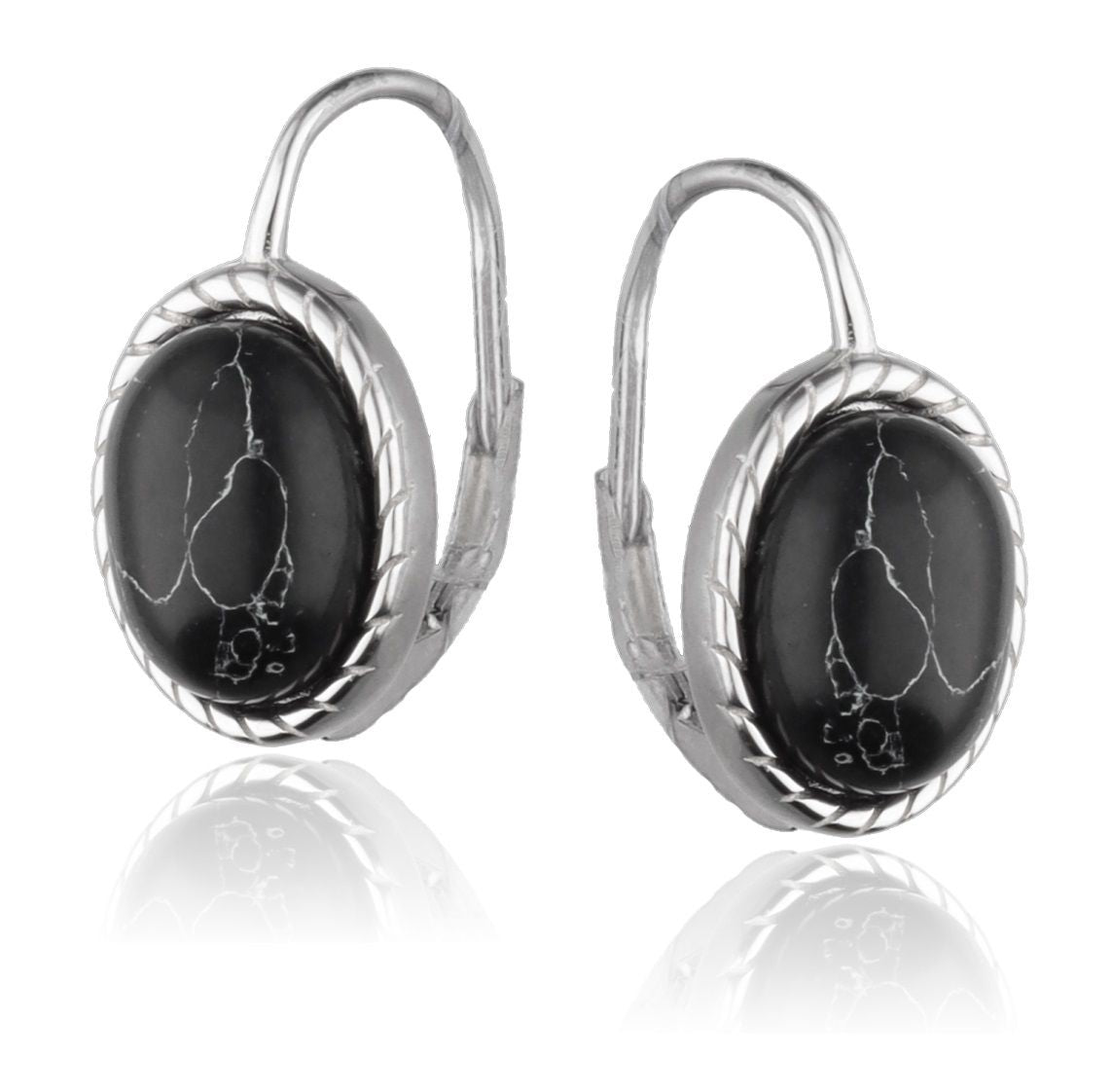 Silver Earrings Pinus Nigra