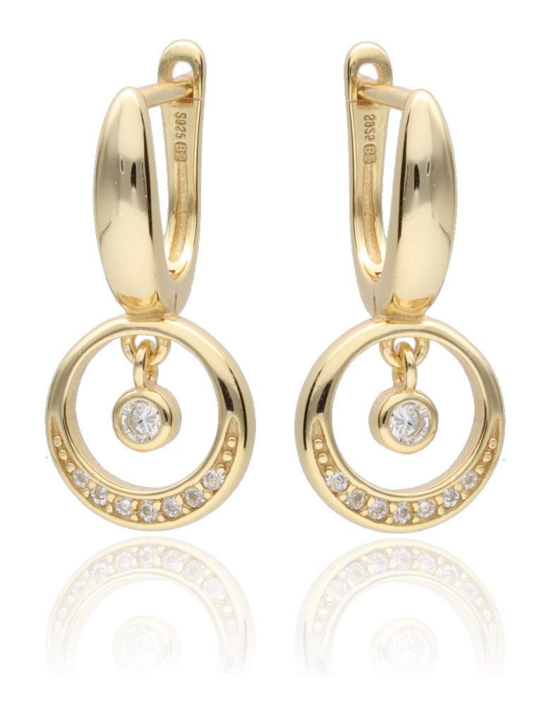 Silver Earrings Gold Plated