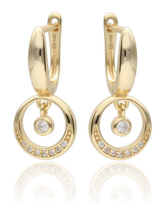 Silver Earrings Gold Plated