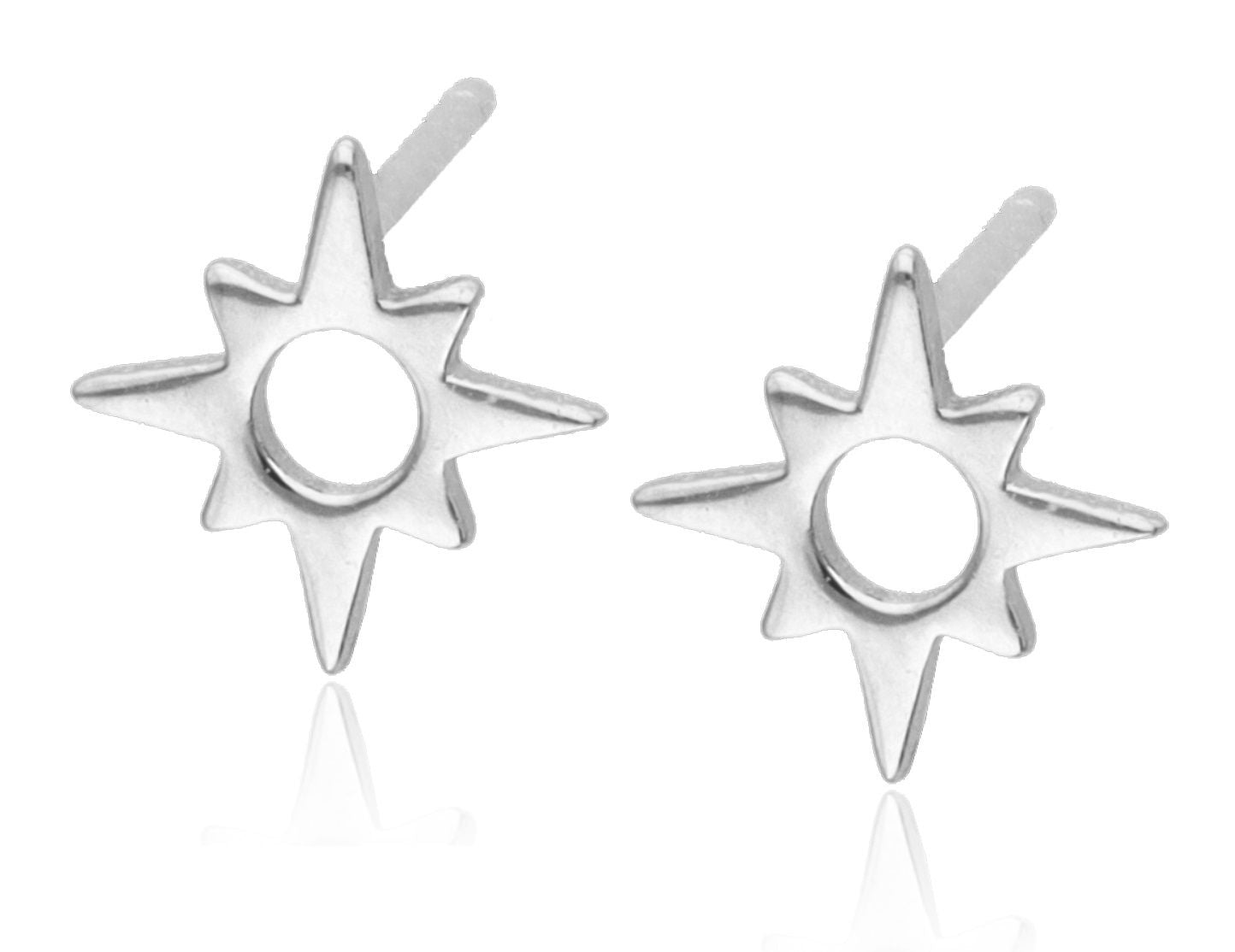 Silver Earrings Star