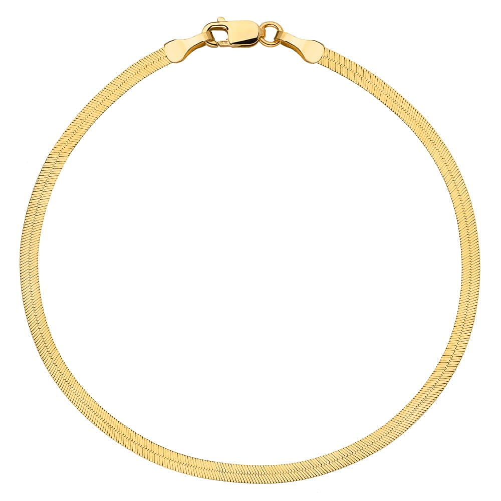 Sudraba ķēdes lente G040 L45 cm | Apzeltīts