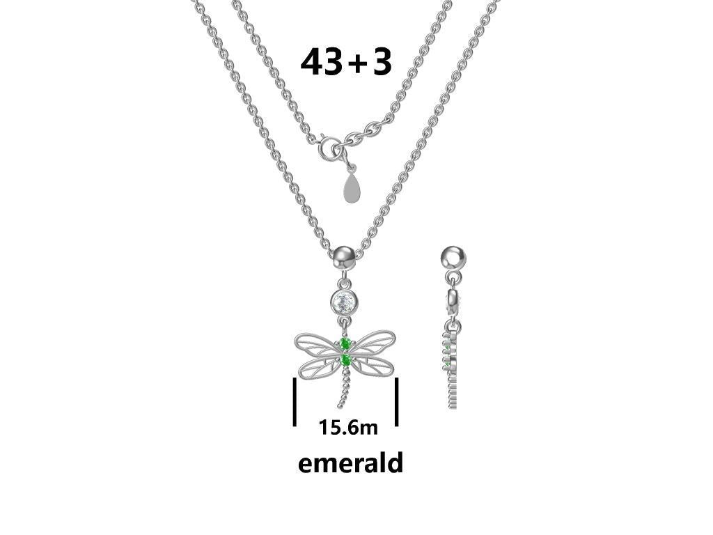 Sudraba kaklarota Emerald Dragonfly