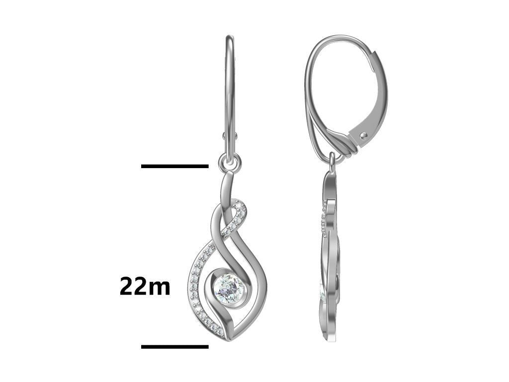 Silver Earrings Long