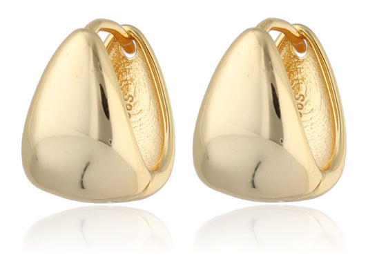 Silver Earrings Gold Plated 17X13.2M