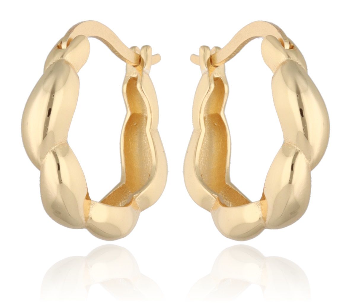 Silver Earrings Gold Plated 19.8M