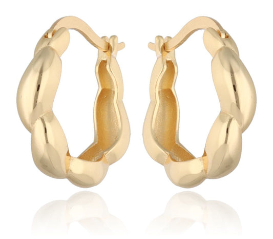 Silver Earrings Gold Plated 19.8M
