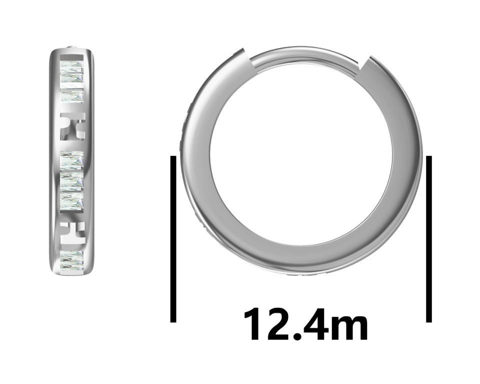 Sudraba auskari 12.4M