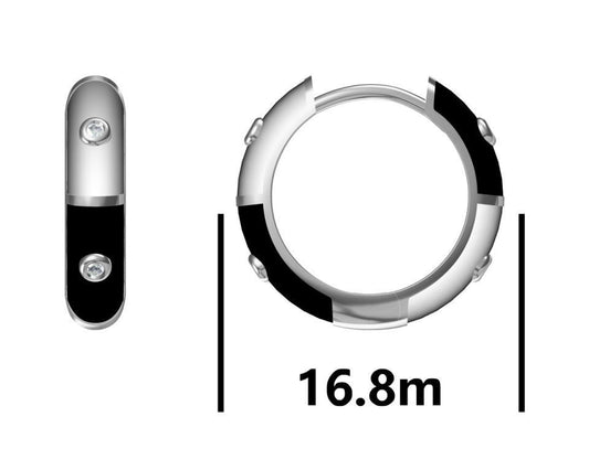 Sudraba auskari 16.8M