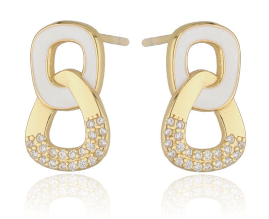 Silver Earrings Gold Plated 14.6M