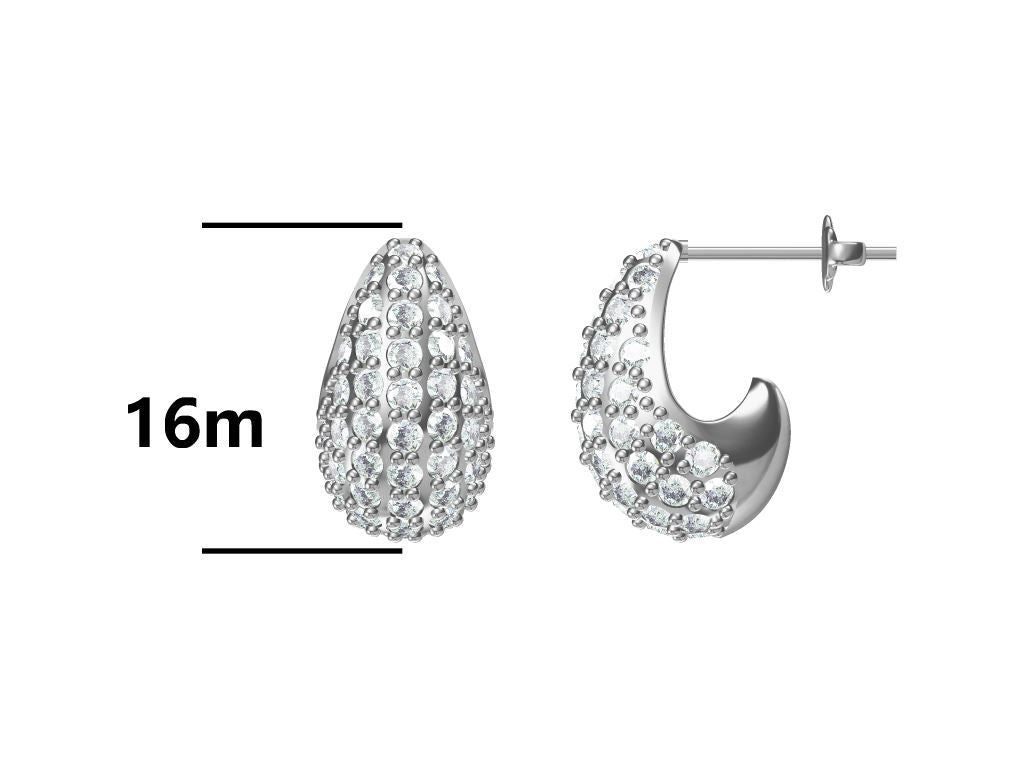 Silver Earrings Drop Drop