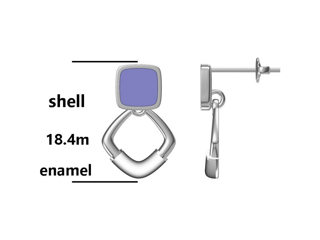 Sudraba auskari Shell 18.4M