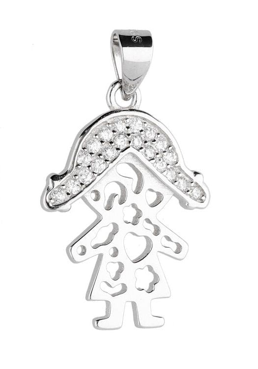 Silver Pendant Aand131 Girl