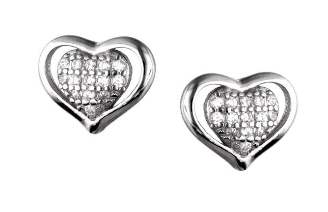 Silver Earrings Aand062 Heart 