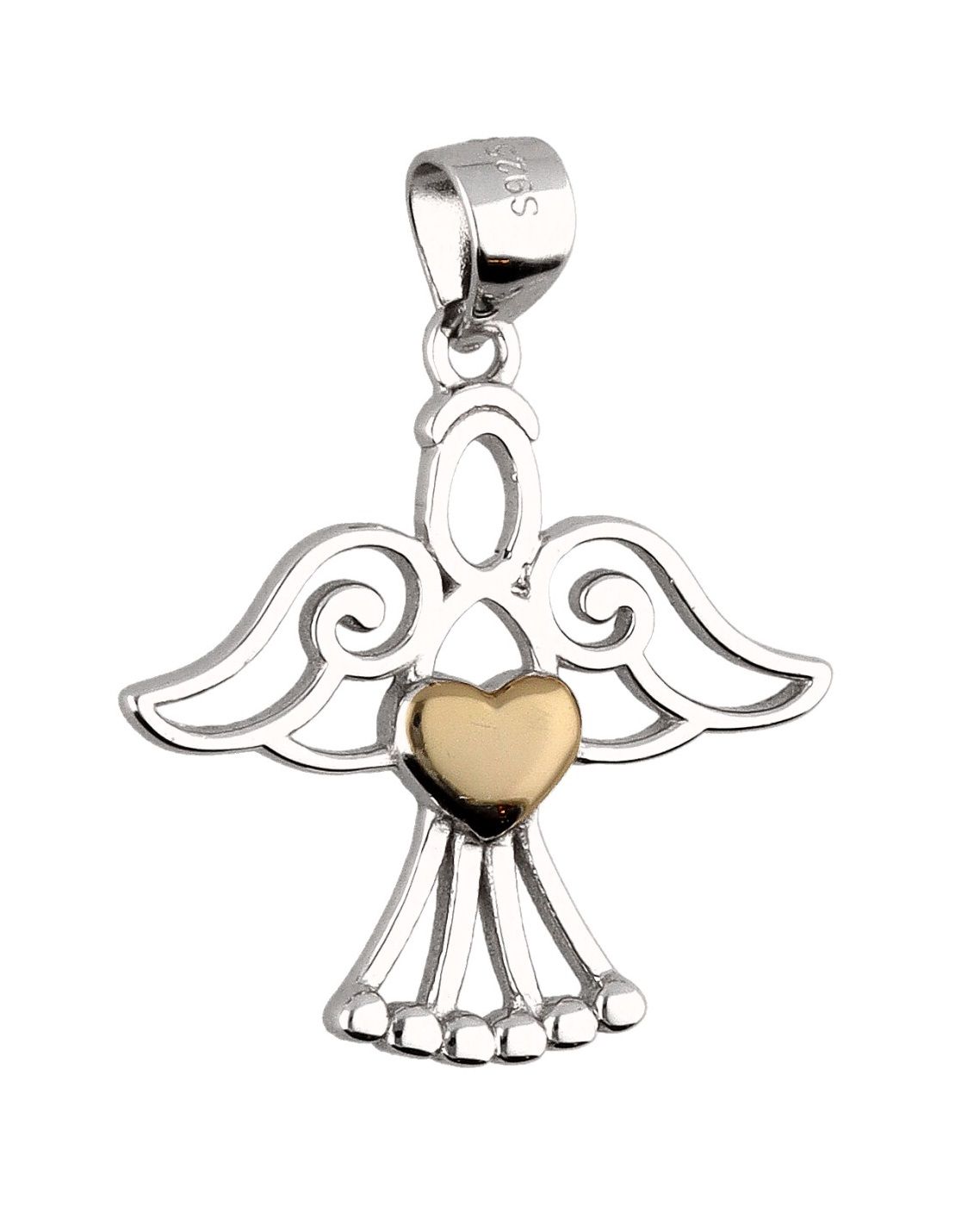 Silver Pendant Ang028 Angel