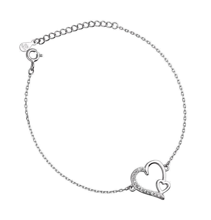 Silver Bracelet Heart 