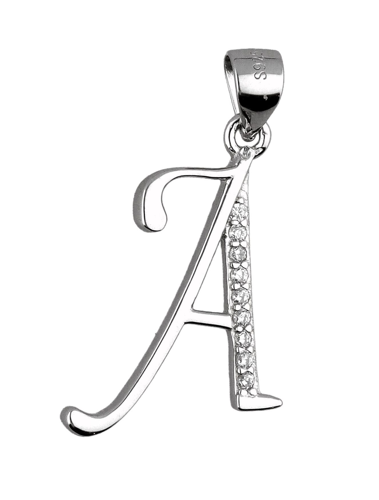 Silver Pendant Letters