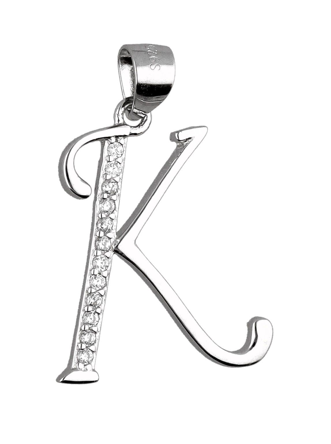 Silver Pendant Letters