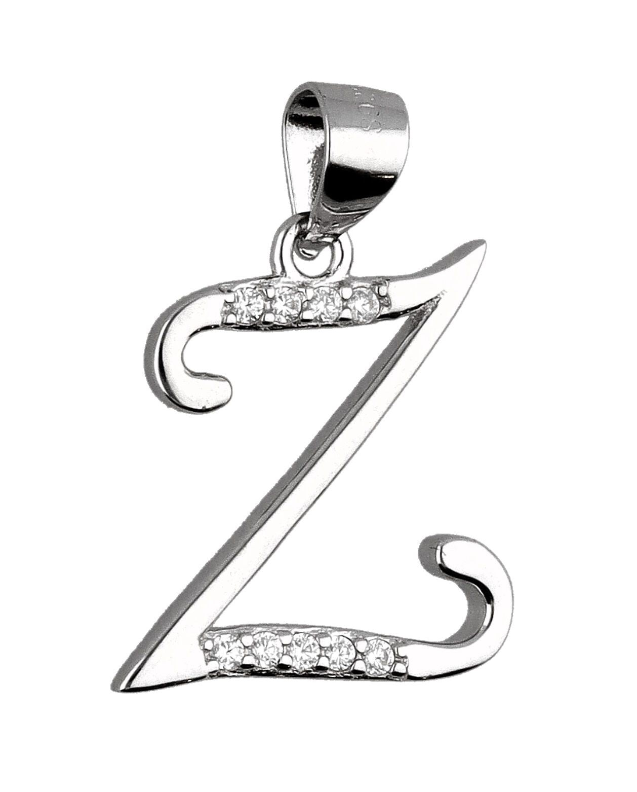 Silver Pendant Letters