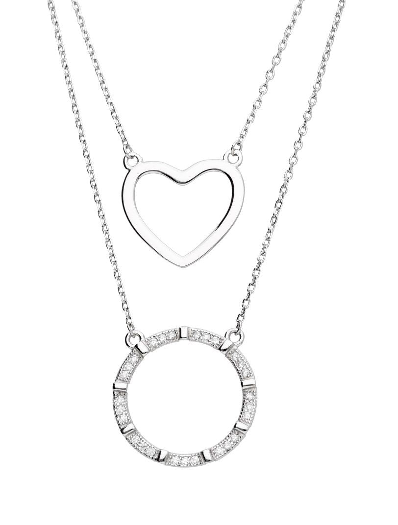 Silver Necklace Heart