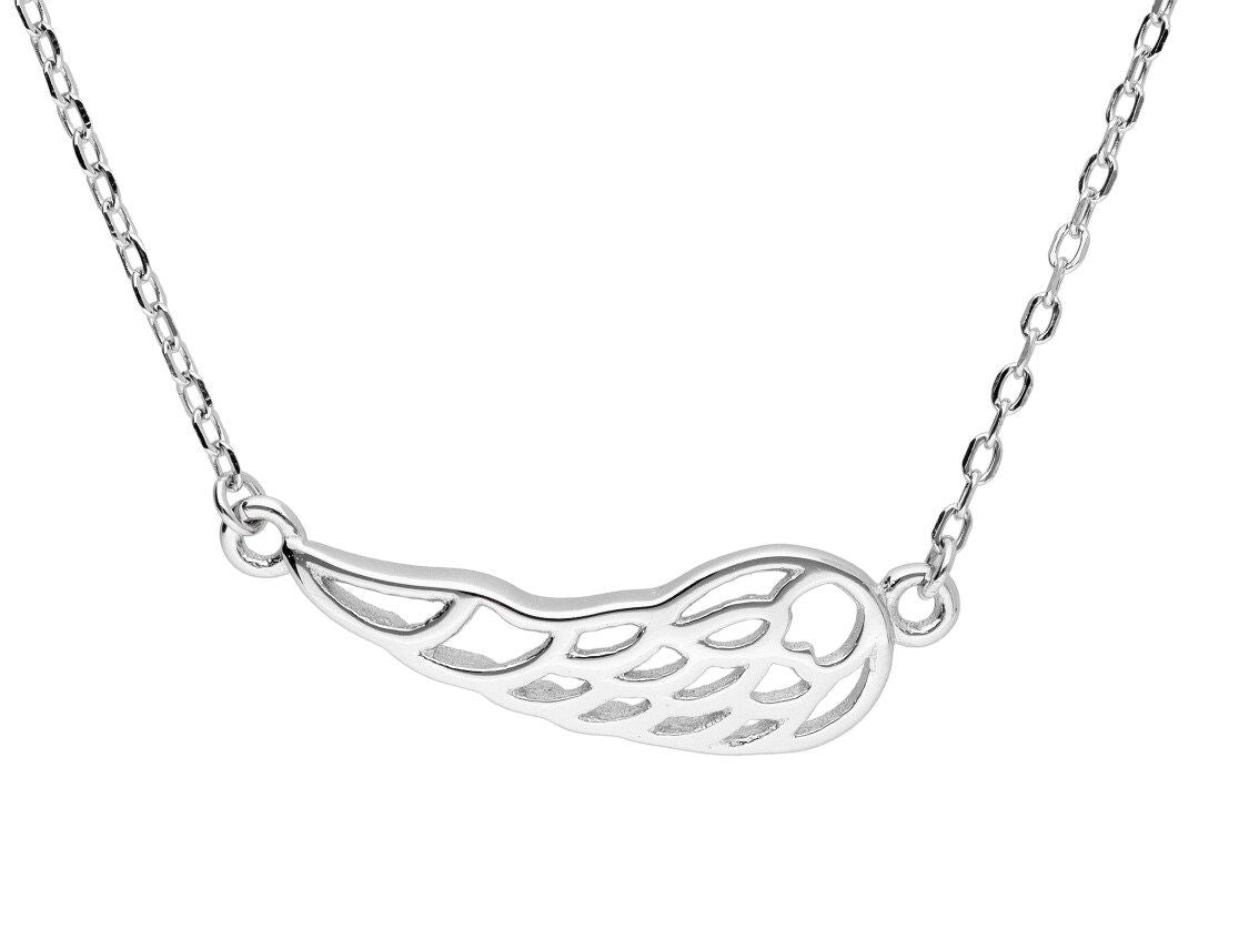 Silver Necklace Wings